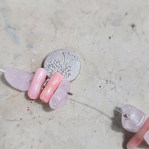 Tree Of Life Charm Beachy Coral Peach Pink Bracelet - Picture 1 of 7